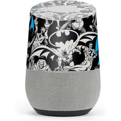 DC Comics Batman Characters Action Poses Print Google Home Skin